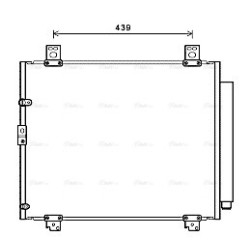 AVA AC Condenser AVA QUALITY COOLING TOA5690D OE Ref 88450-26120