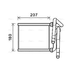 AVA Heater Matrix AVA QUALITY COOLING TOA6727 OE Ref 8710707030