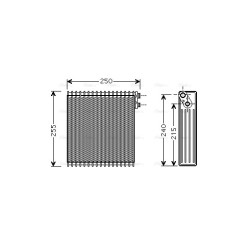 AC Evaporator AVA QUALITY COOLING TOV389 OE Ref 8850152040