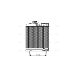 Radiator - Engine Cooling AVA QUALITY COOLING UG2002 OE Ref 4405000603