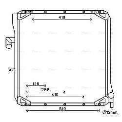 AVA Radiator  MERCEDES V8,TAUNUS 2.620 AVA QUALITY COOLING UG2008 OE Ref 4375010801