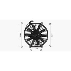 AC Condenser Fan AVA QUALITY COOLING UV7507