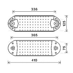 Engine Oil Cooler VOLVO 20749399 AVA QUALITY COOLING VL3076 OE Ref 8130186