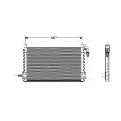 AC Condenser VOLVO 8144690 AVA QUALITY COOLING VL5015 OE Ref 8144690