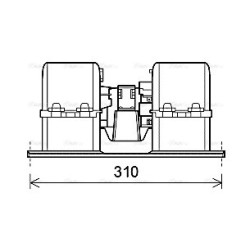 Heater Blower Motor VOLVO 20443820 AVA QUALITY COOLING VL8071 OE Ref 20443822