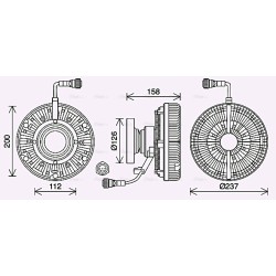 Fan Clutch VOLVO 7421037403 AVA QUALITY COOLING VLC093 OE Ref 20466635