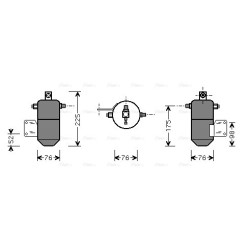 AC Dryer VOLVO 089854 AVA QUALITY COOLING VLD032 OE Ref 1620153