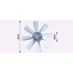 Radiator Fan VOLVO 675036 AVA QUALITY COOLING VLF066 OE Ref 1675048