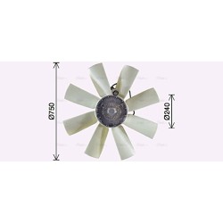 Radiator Fan VOLVO 20450210 AVA QUALITY COOLING VLF119 OE Ref 20450240