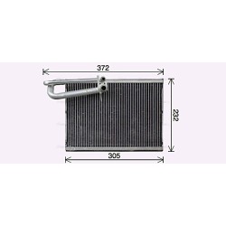AC Evaporator VOLVO 21063612 AVA QUALITY COOLING VLV101 OE Ref 21063612