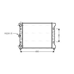 AVA Radiator AVA QUALITY COOLING VN2028 OE Ref 6N0.121.253 A