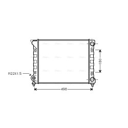 AVA Radiator AVA QUALITY COOLING VN2070 OE Ref 353121253T