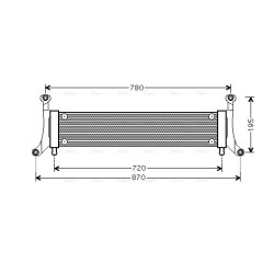 Radiator AVA QUALITY COOLING VN2278 OE Ref 7L6121212B
