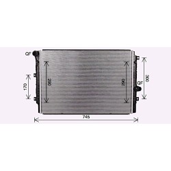 AVA Radiator AVA QUALITY COOLING VN2414 OE Ref 5C0121251K