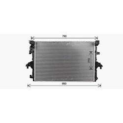 Radiator AVA QUALITY COOLING VN2436 OE Ref 7E0121253E