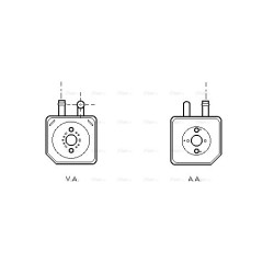 AVA Engine Oil Cooler AVA QUALITY COOLING VN3082 OE Ref 059117021B