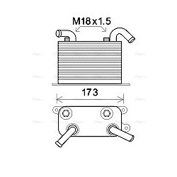 Engine Oil Cooler AVA QUALITY COOLING VN3310 OE Ref 7H0317019B