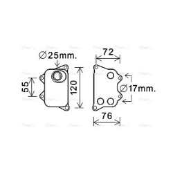 AVA Engine Oil Cooler AVA QUALITY COOLING VN3390 OE Ref 06J117021J