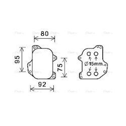 AVA Engine Oil Cooler AVA QUALITY COOLING VN3393 OE Ref 03N115389A