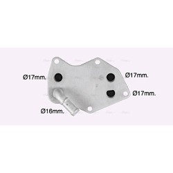 Engine Oil Cooler AVA QUALITY COOLING VN3429 OE Ref 07K117021C AVA QUALITY COOLING