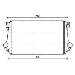 AVA Intercooler AVA QUALITY COOLING VN4368 OE Ref 2H0145804D
