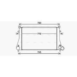 AVA Intercooler AVA QUALITY COOLING VN4403 OE Ref 5Q0 145 803P
