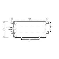 AVA AC Condenser AVA QUALITY COOLING VN5145 OE Ref 701820413