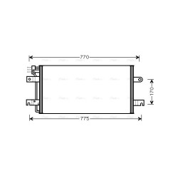 AVA AC Condenser AVA QUALITY COOLING VN5197 OE Ref 7D0.820.413 B
