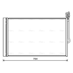 AC Condenser AVA QUALITY COOLING VN5334D OE Ref 7P0820411A