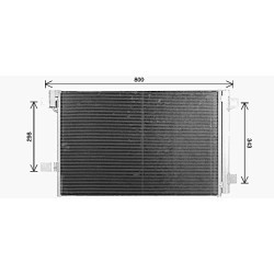 AC Condenser AVA QUALITY COOLING VN5437D OE Ref 7E0820411G