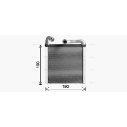 AVA Heater Matrix AVA QUALITY COOLING VN6424 OE Ref 5Q0819031A