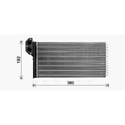 Heater Matrix AVA QUALITY COOLING VN6431 OE Ref 2D0.819.031