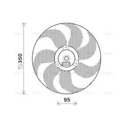 AVA Radiator Fan AVA QUALITY COOLING VN7511 OE Ref 6N0959455