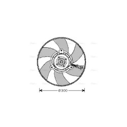 AVA Radiator Fan AVA QUALITY COOLING VN7517 OE Ref 6K0959455AB