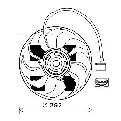 AVA Radiator Fan AVA QUALITY COOLING VN7533 OE Ref 6QD959455B