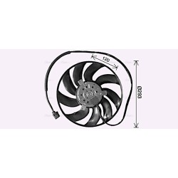 Radiator Fan AVA QUALITY COOLING VN7542 OE Ref 7H0959455D