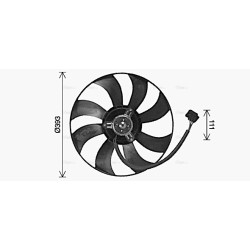 AVA Radiator Fan AVA QUALITY COOLING VN7544 OE Ref 6Q0959455D