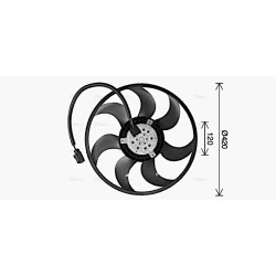 Radiator Fan AVA QUALITY COOLING VN7547 OE Ref 7H0959455A