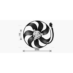 AVA Radiator Fan AVA QUALITY COOLING VN7553 OE Ref 6N0959455L