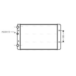AVA Radiator AVA QUALITY COOLING VNA2027 OE Ref 1H0121253BJ