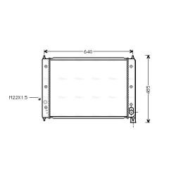 AVA Radiator AVA QUALITY COOLING VNA2034 OE Ref 068.121.253 C