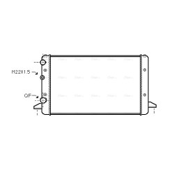 AVA Radiator AVA QUALITY COOLING VNA2121 OE Ref 3A0.121.253 AB