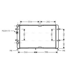 AVA Radiator AVA QUALITY COOLING VNA2180 OE Ref 6K0.121.253 BC