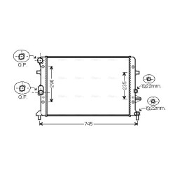 AVA Radiator AVA QUALITY COOLING VNA2289 OE Ref 1K0.121.251 CL