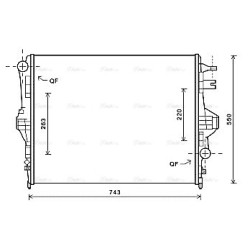 Radiator AVA QUALITY COOLING VNA2316 OE Ref 95810613210