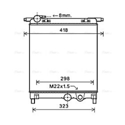 AVA Radiator AVA QUALITY COOLING VNA2325 OE Ref 1S0121253AH
