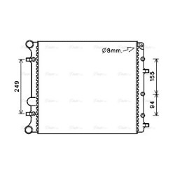 AVA Radiator AVA QUALITY COOLING VNA2346 OE Ref 5Z0121253C