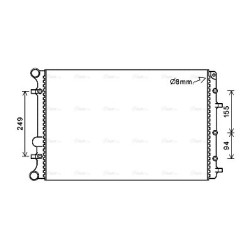 AVA Radiator AVA QUALITY COOLING VNA2347 OE Ref 5Z0121253D