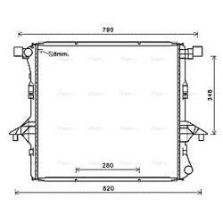 AVA Radiator AVA QUALITY COOLING VNA2363 OE Ref 2H0.121.253 A