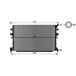 AVA Engine Radiator AVA QUALITY COOLING VNA2383 OE Ref 5Q0121251EJ